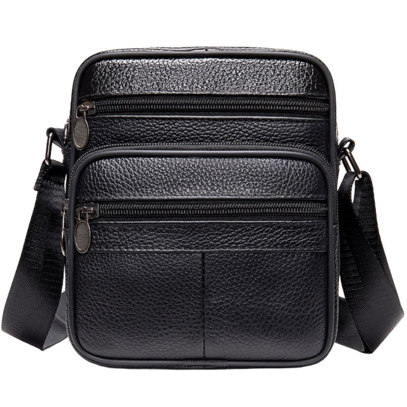 Bolsa de Ombro Masculina de Couro