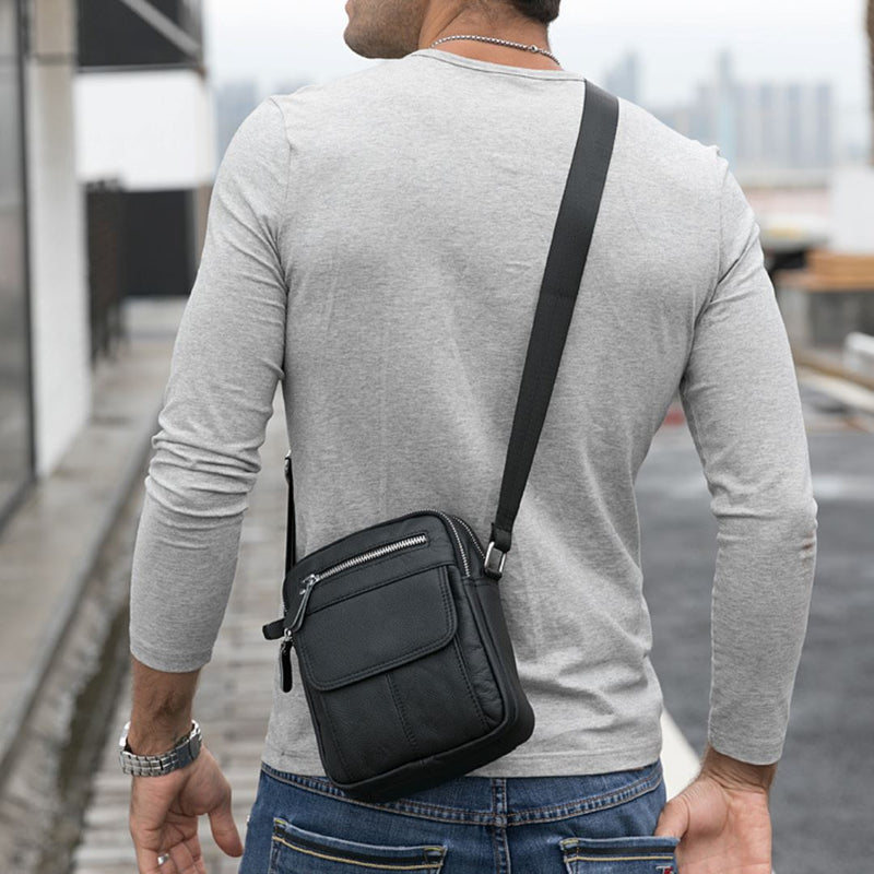 Bolsa Transversal de Couro Masculina | Touro Bravo