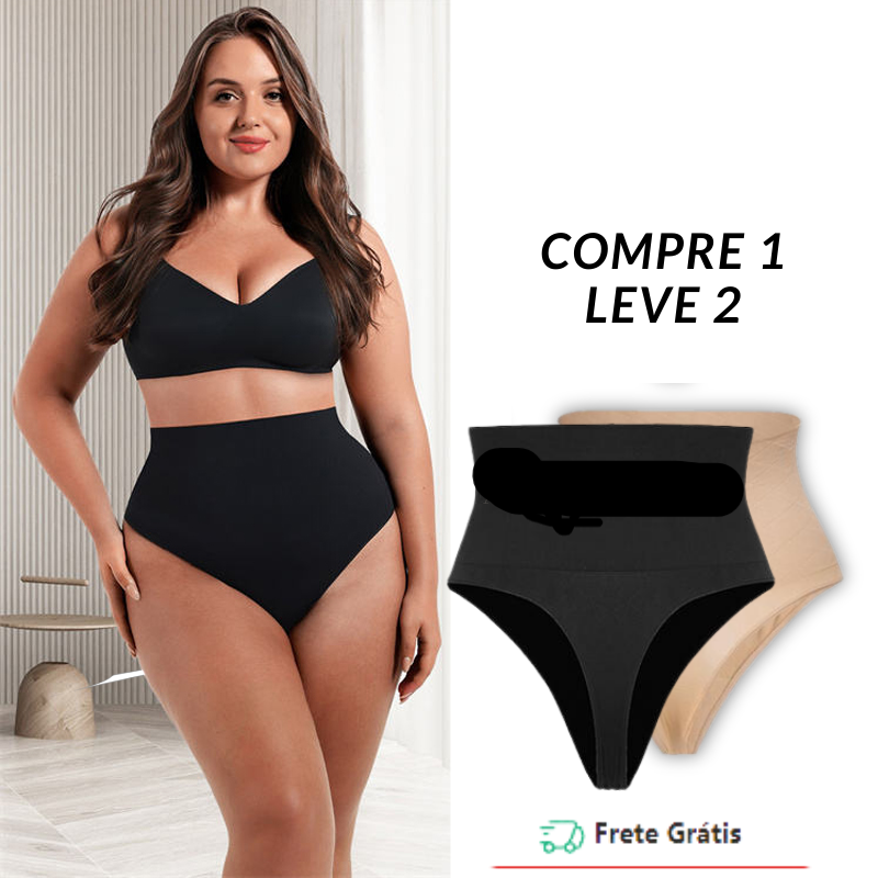 Calcinha Modeladora Curveslim® Com Barbatanas - (Compre 1 e Leve 2)